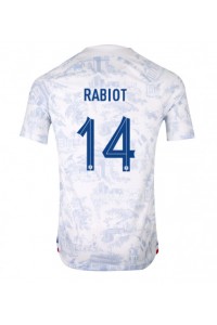 Ranska Adrien Rabiot #14 Jalkapallovaatteet Vieraspaita MM-kisat 2022 Lyhythihainen